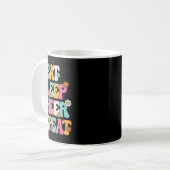 Mug Manger Dormir Acclamer Répéter Cheerleader Cheerle (Devant gauche)