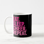 Mug Manger Dormir Acclamer Répéter Entraîneur de Cheer (Gauche)