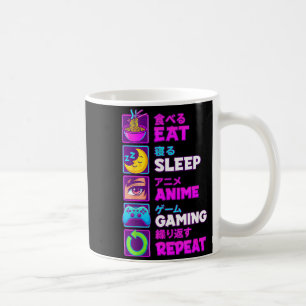 Mug Manger Dormir Anime Jeux Répéter Kawaii Otaku Anim