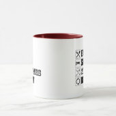 Mug Manger. Dormir. Antiquités. Recommencer (Centre)