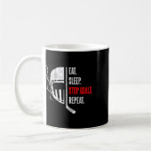 Mug Manger Dormir Arrêter Objectifs Répéter Gardien de (Gauche)