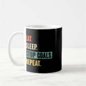 Mug Manger Dormir Arrêter Objectifs Répéter Gardien Fo (Gauche)