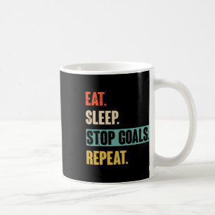 Mug Manger Dormir Arrêter Objectifs Répéter Gardien Fo