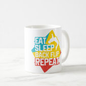 Mug Manger Dormir Back Flip Répéter Rétro Gymnastique (Devant droit)