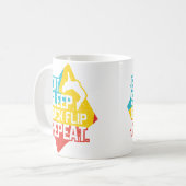 Mug Manger Dormir Back Flip Répéter Rétro Gymnastique (Devant gauche)