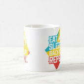Mug Manger Dormir Back Flip Répéter Rétro Gymnastique (Centre)