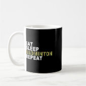 Mug Manger Dormir Badminton Répéter (Gauche)
