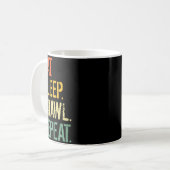 Mug Manger Dormir Bagarre Répéter Stars Vidéo Drôle Jo (Devant gauche)