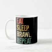 Mug Manger Dormir Bagarre Répéter Stars Vidéo Drôle Jo (Gauche)