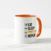Mug Manger. Dormir. Bars Tiki. Répéter (Devant droit)