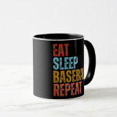 MUG MANGER DORMIR BASEBALL RÉPÉTER (Devant droit)