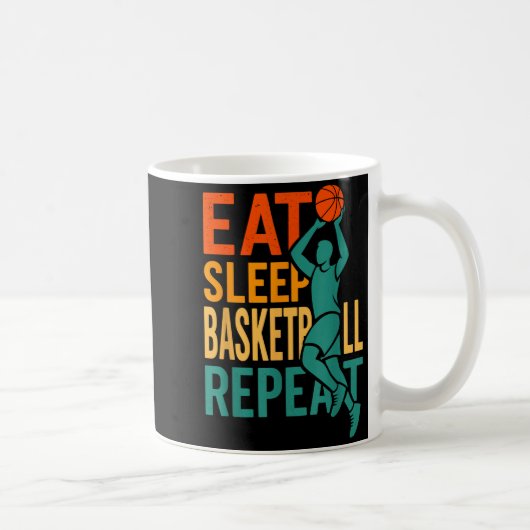 Mug Manger dormir basket répéter (Droite)