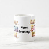 Mug Manger, Dormir, Bitcoin, Répéter Une Cryptomonnaie (Centre)