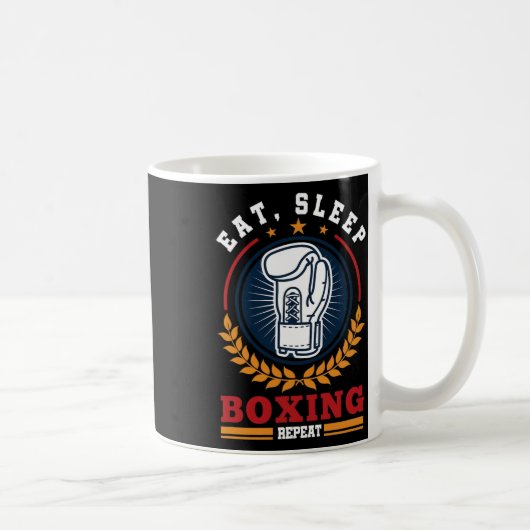 Mug Manger Dormir Boxe Répéter Mma Kickboxing Boxeur (Droite)
