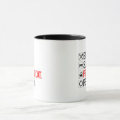 Mug Manger. Dormir. Caresser le chat. Répéter (Centre)