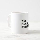 Mug Manger. Dormir. Consulter. (Devant gauche)