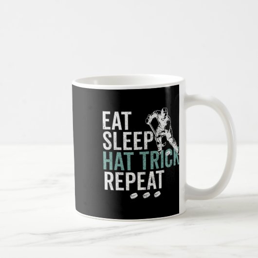 Mug Manger Dormir Coup du Chapeau Répéter Cool Puck de (Droite)