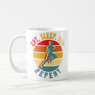 Mug Manger Dormir Courir Répéter Course à Pied Pour Ga