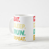 Mug Manger Dormir Courir Répéter Course à Pied Pour Ga (Devant gauche)