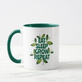 Mug Manger Dormir Croissance Répéter l'horticulture ve (Gauche)