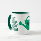 Mug Manger Dormir Croissance Répéter mignonne arrosage (Devant gauche)