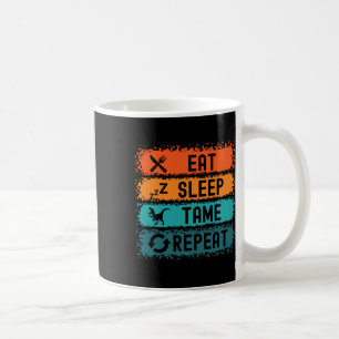 Mug Manger Dormir Dompter Répéter Joueur Dinosaure Tre