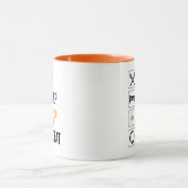 Mug Manger. Dormir. Épice citrouille. Recommencer (Centre)