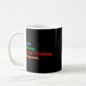 Mug Manger Dormir Escalade Gratuite Répéter Les Grimpe (Gauche)