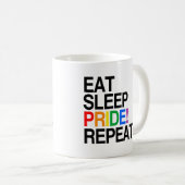 Mug Manger Dormir Fierté Répéter (Devant droit)