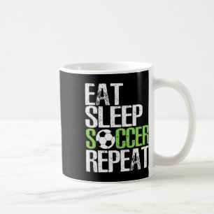 Mug Manger Dormir Football Répéter Cadeau Sportif Cool