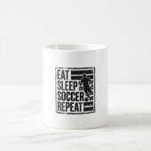 Mug Manger Dormir Football Répéter Conception de Chemi (Centre)
