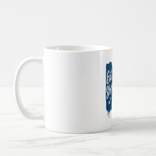 Mug Manger Dormir Football Répéter Conception de Maill (Gauche)
