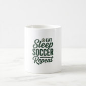 Mug Manger Dormir Football Répéter Conception de T-shi (Centre)