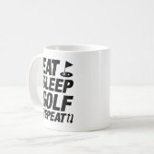 Mug Manger Dormir Golf Répéter (Devant gauche)