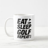 Mug Manger Dormir Golf Répéter (Gauche)