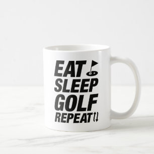 Mug Manger Dormir Golf Répéter
