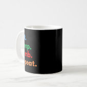 Mug Manger Dormir Grimper Répéter Pour Les Grimpeurs D (Devant gauche)