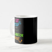 Mug Manger dormir guerrier chat répéter conception drô (Devant gauche)