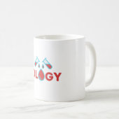 Mug MANGER DORMIR HÉMATOLOGIE RÉPÉTER - #lablife (Devant droit)