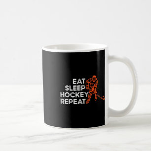 Mug Manger Dormir Hockey Répéter Amateurs de Hockey su