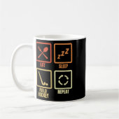 Mug Manger Dormir Hockey sur gazon Répéter (Gauche)
