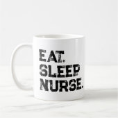 Mug Manger. Dormir. Infirmière. (Gauche)