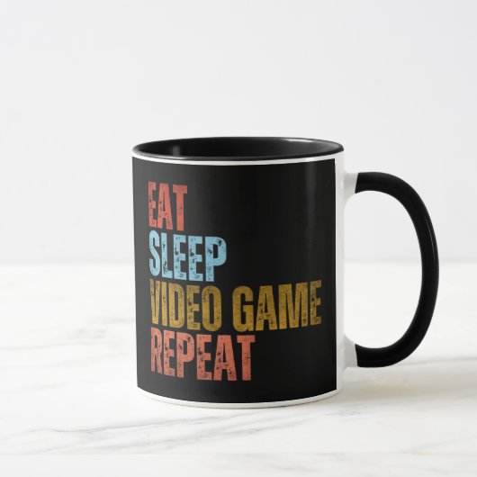 MUG MANGER DORMIR JEU VIDÉO RÉPÉTER (Droite)