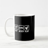 Mug Manger Dormir Jouer Badminton (Gauche)