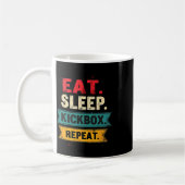 Mug Manger Dormir Kickbox Répéter Kickboxing Mma Boxeu (Gauche)