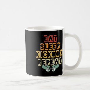 Mug Manger Dormir Kickbox Répéter Mma Kickboxing Kickb