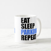 Mug Manger Dormir Parkour Répéter (Devant droit)