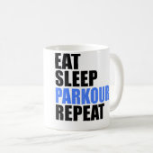 Mug Manger Dormir Parkour Répéter (Devant droit)