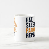 Mug Manger Dormir Parkour Répéter Entraînement Mur Cou (Centre)