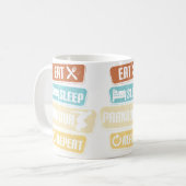 Mug Manger Dormir Parkour Répéter Parkour (Devant gauche)